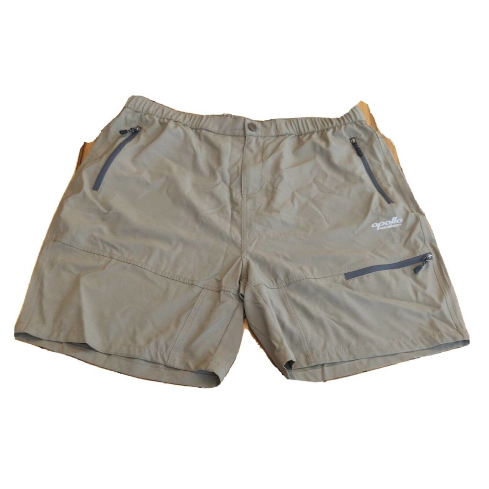 Apollo Walker Men's Cargo Shorts Size 3XL Outdoor Green Khaki.